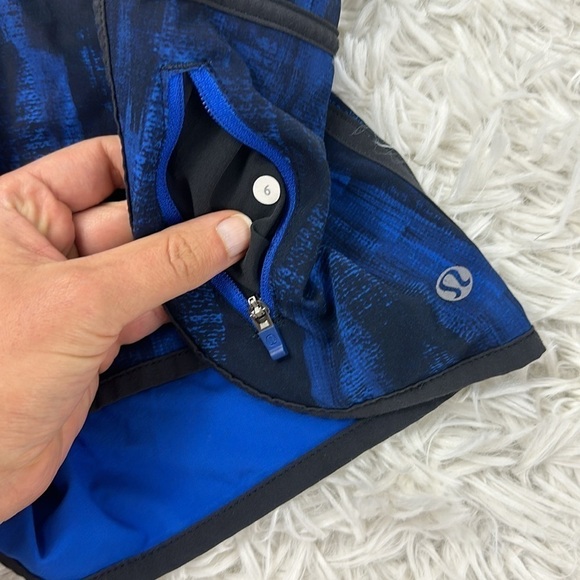Lululemon Tracker Short III *4-way Stretch Nightsky Harbor Blue Black - Picture 2 of 4